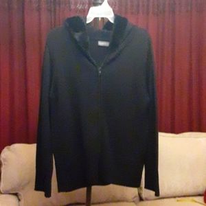 Women's Relativity Zip Up Hooded Sweater Jacket L